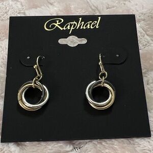 3/$18 Raphael Gold and Silver Hoop Earrings Lot 3030